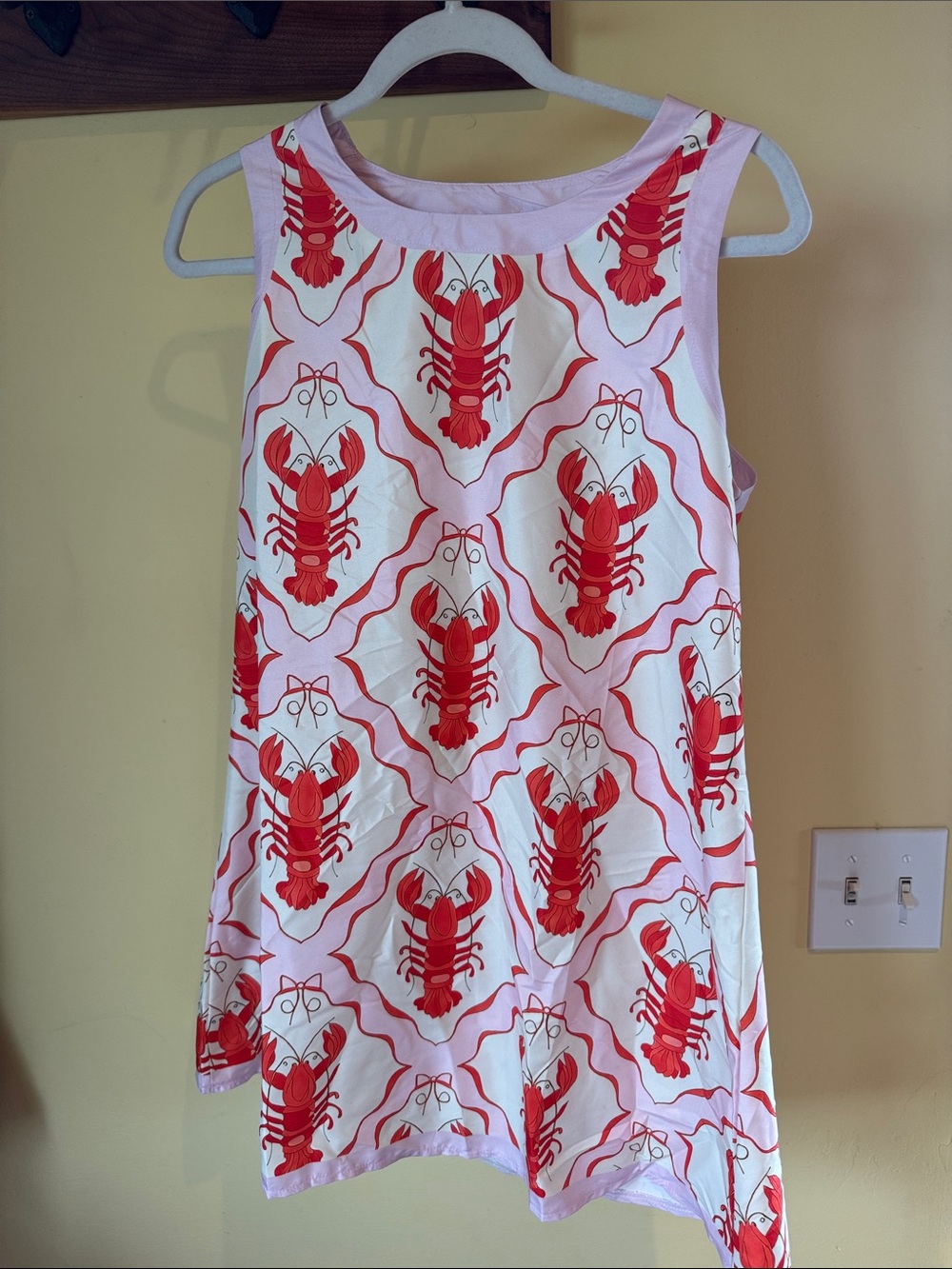 Women’s Red Lobster Print Dress